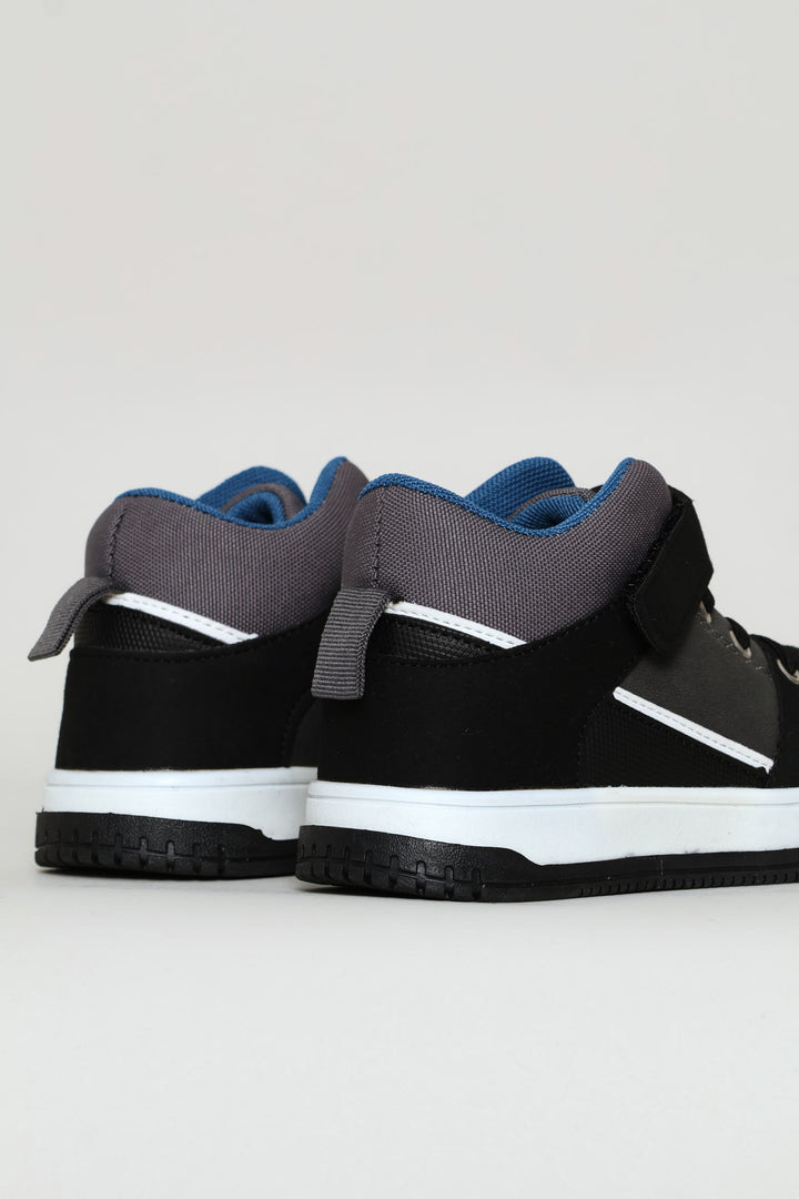 Boys Hitop Sneaker - Charcoal