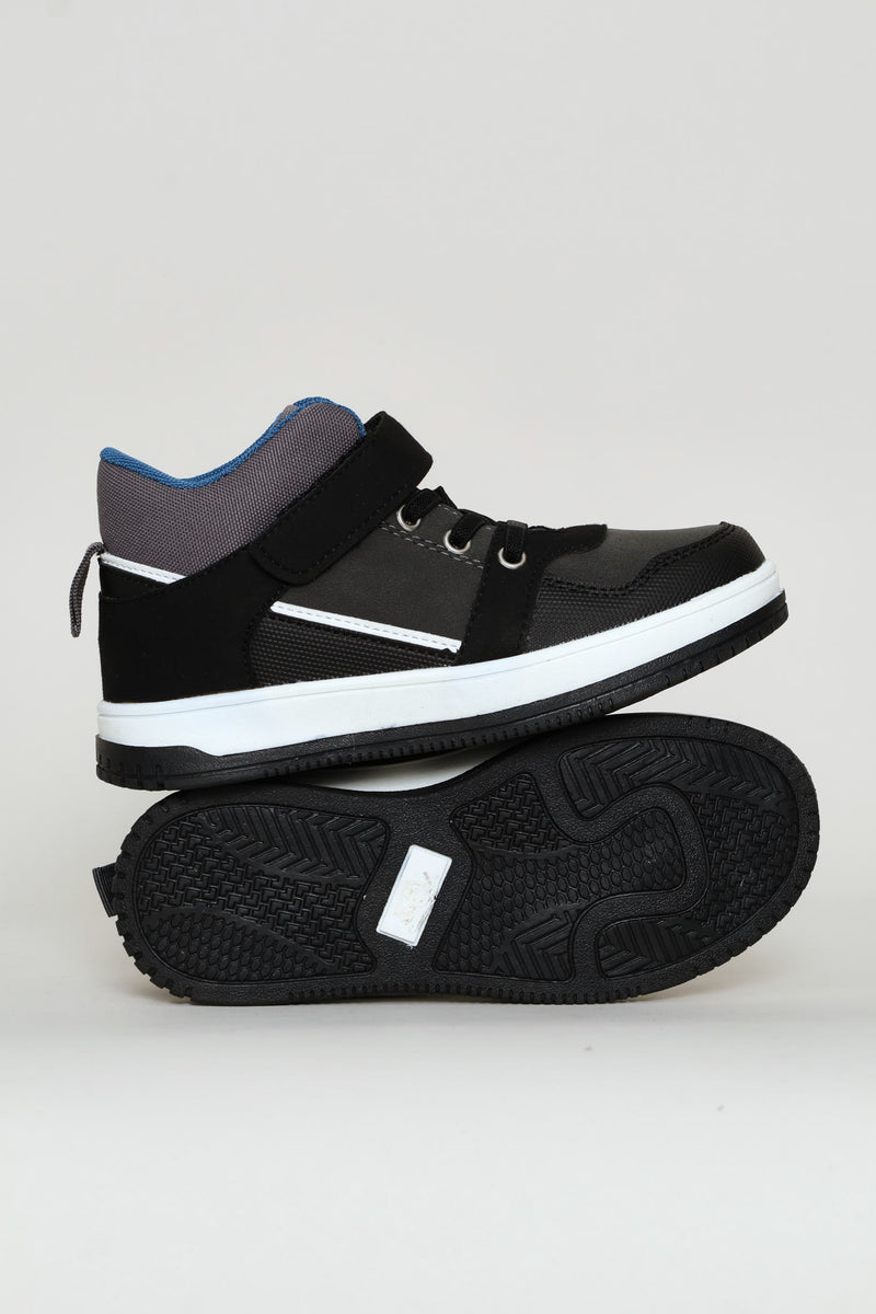 Boys Hitop Sneaker - Charcoal