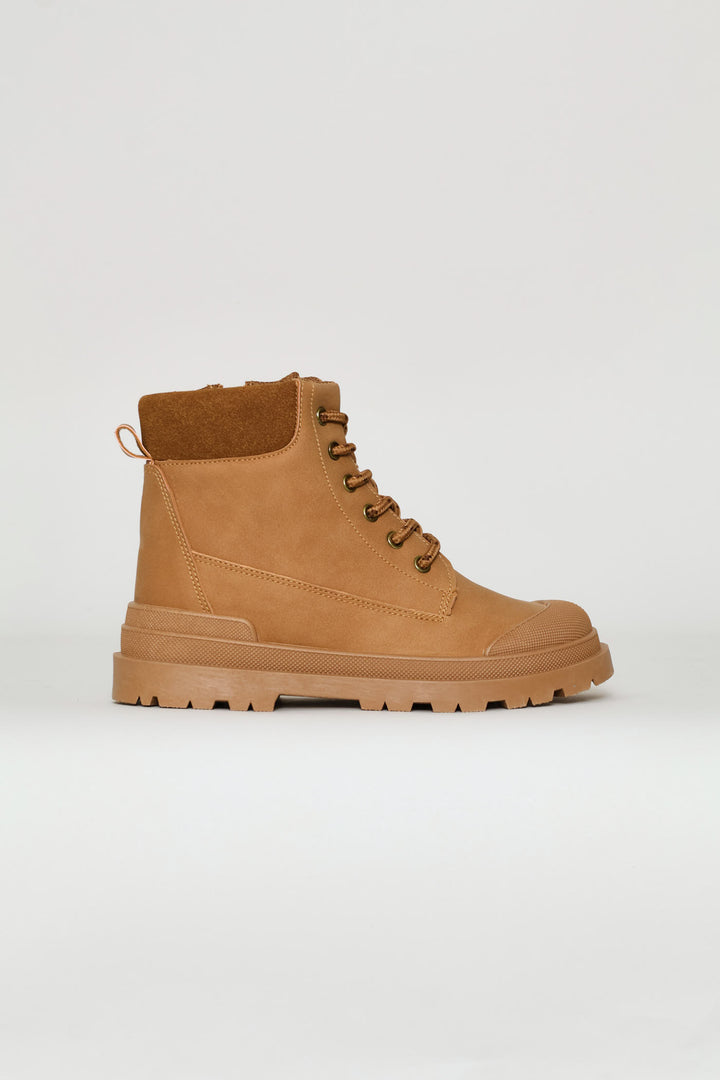 Boys Toe Cap Hiker Boot - Honey