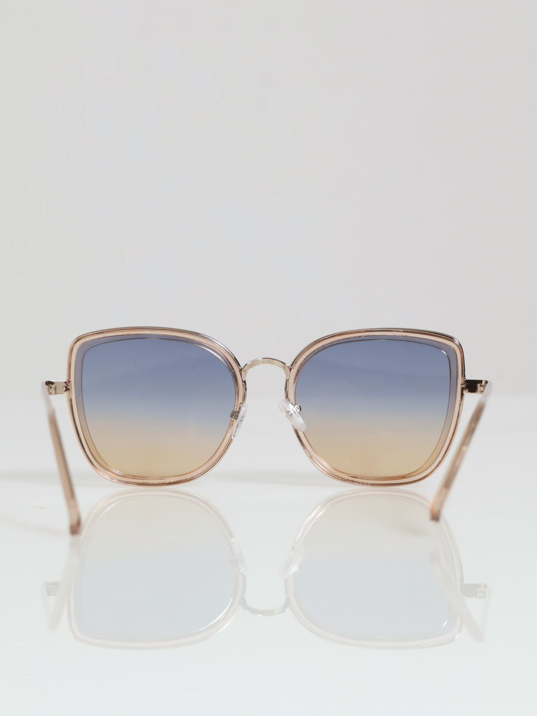 Ombre Lens Cateye Sunglasses - Gold