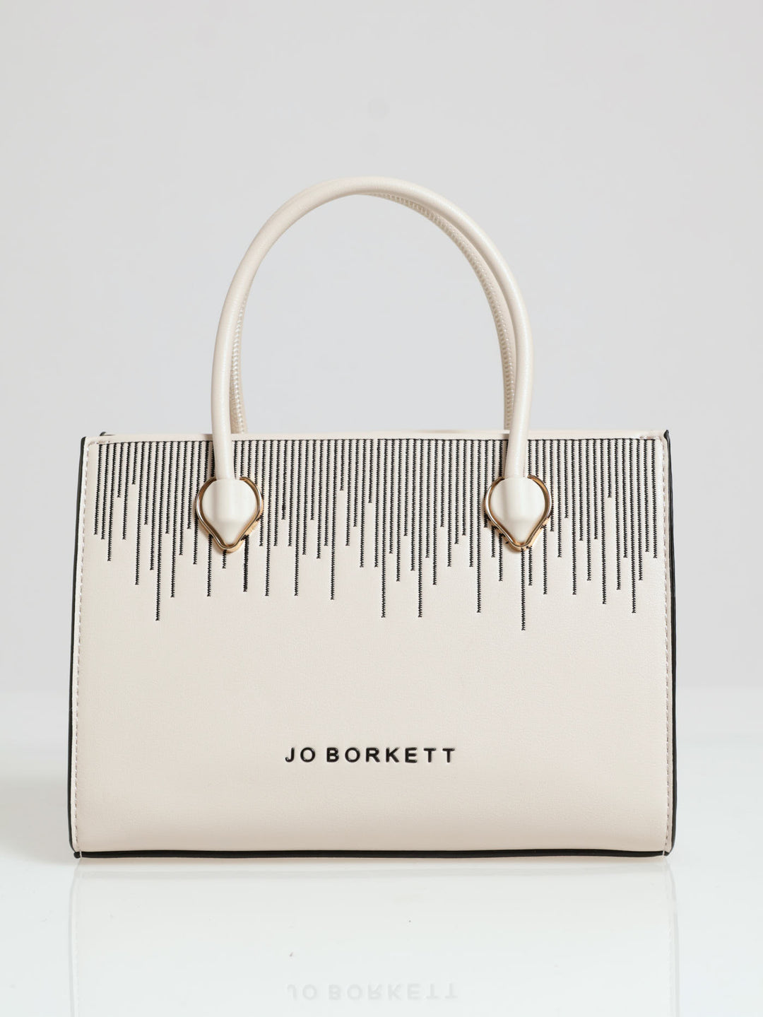 Tear Drop Small Shopper Bag - White