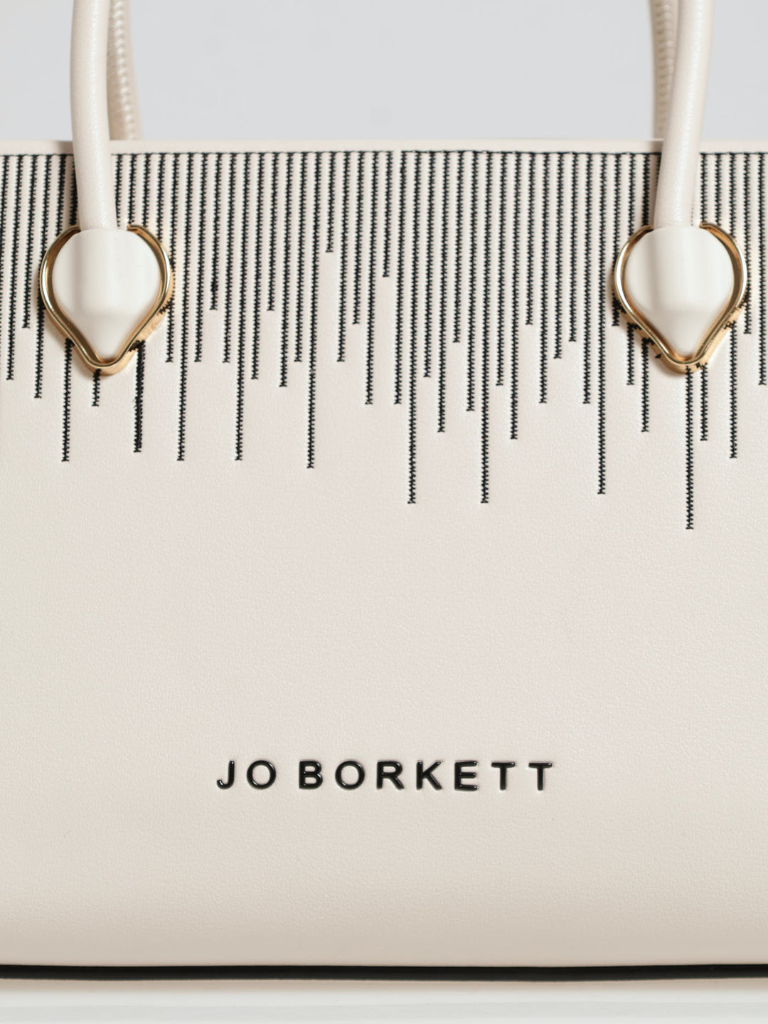 Tear Drop Small Shopper Bag - White