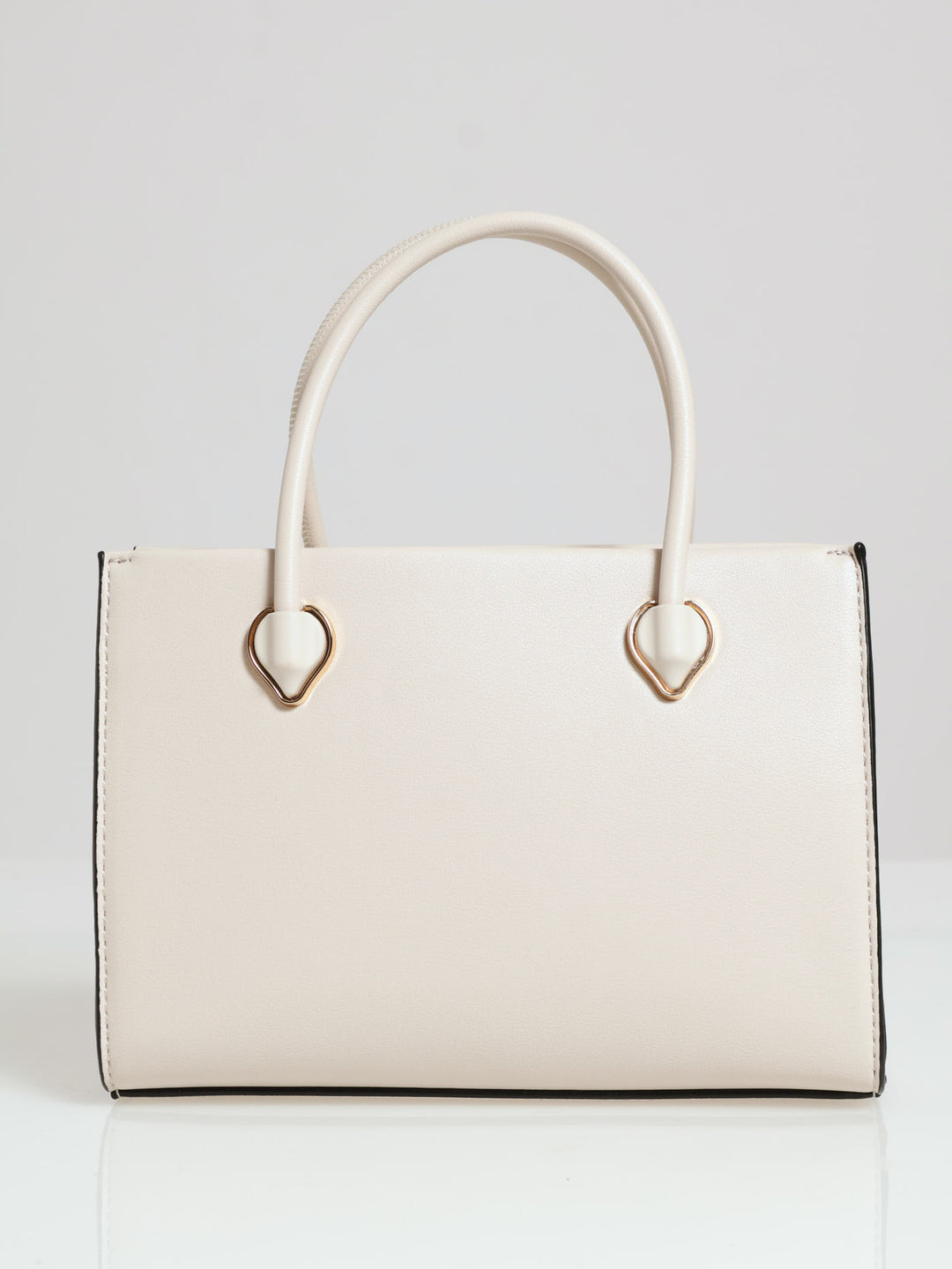 Tear Drop Small Shopper Bag - White