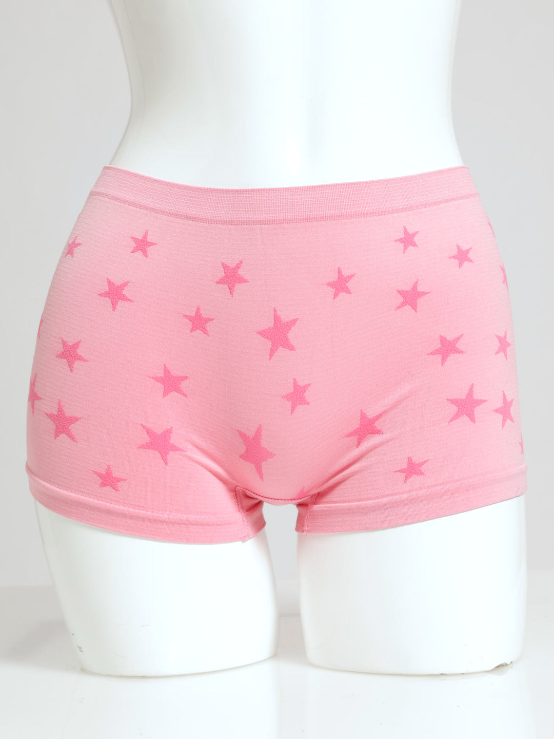 Girls 2 Pack Stars Seamless Boyleg Panties - Pink
