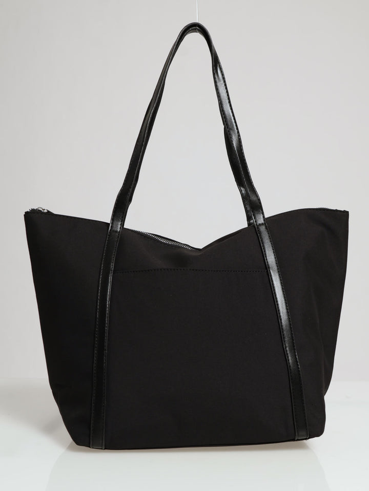 Nylon Shopper Bag - Black