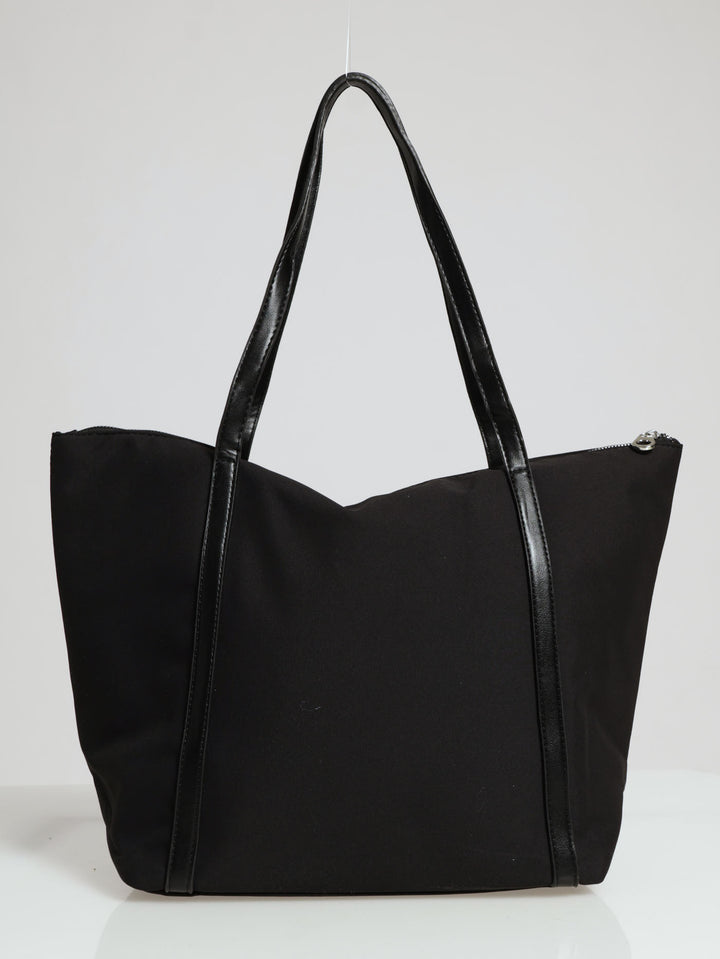 Nylon Shopper Bag - Black