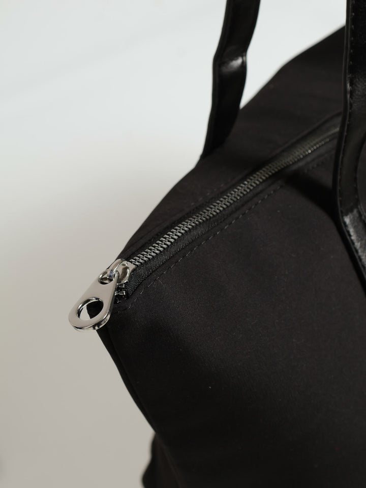 Nylon Shopper Bag - Black