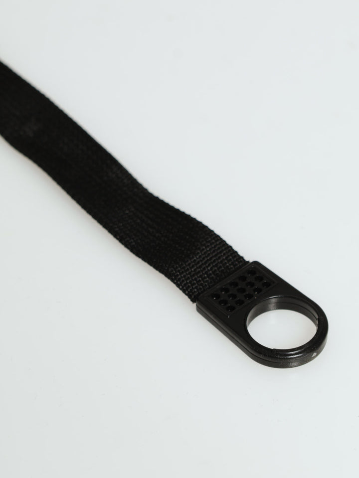 Pu Round Badge Backpack - Black