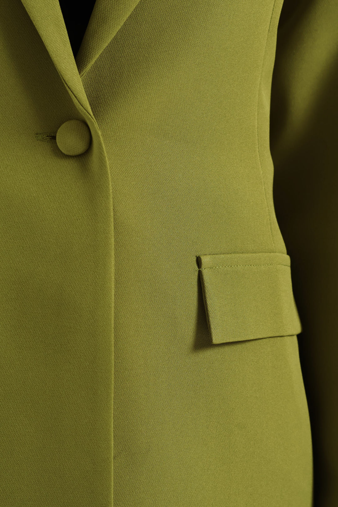 Single Breasted Darted Blazer - Matcha