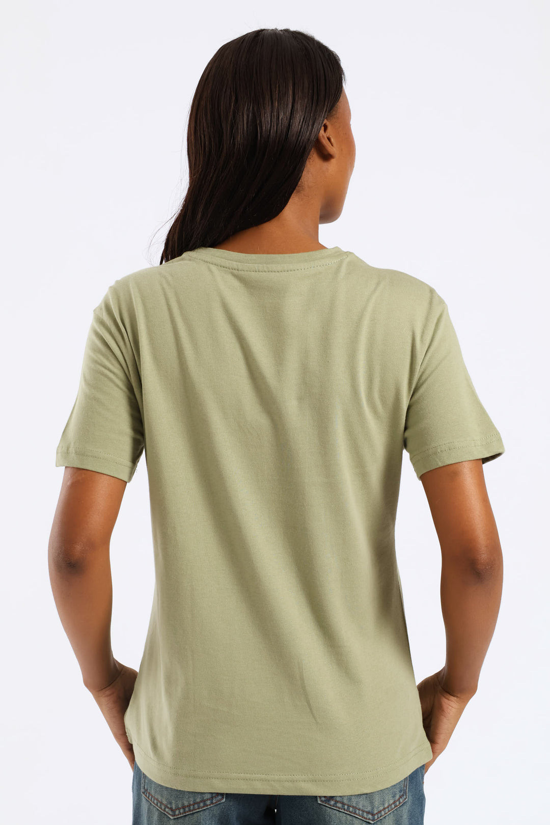 See Good Foil Frame Tee - Swamp Green