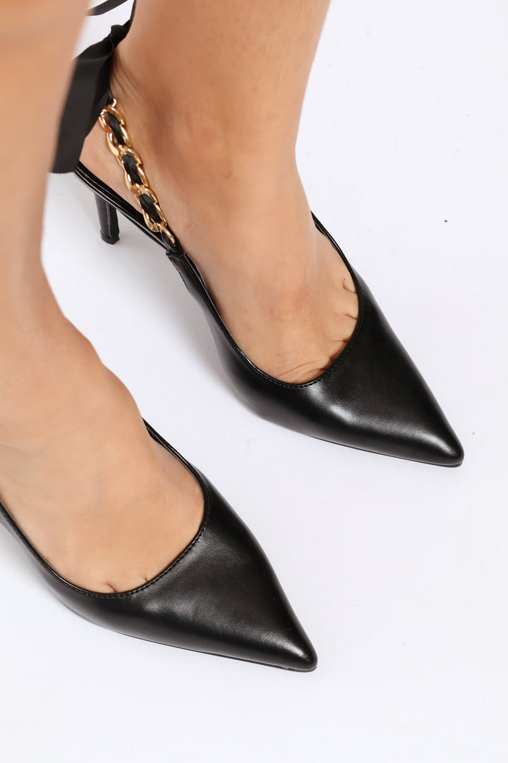 Lola 29 Slingback Heel - Black