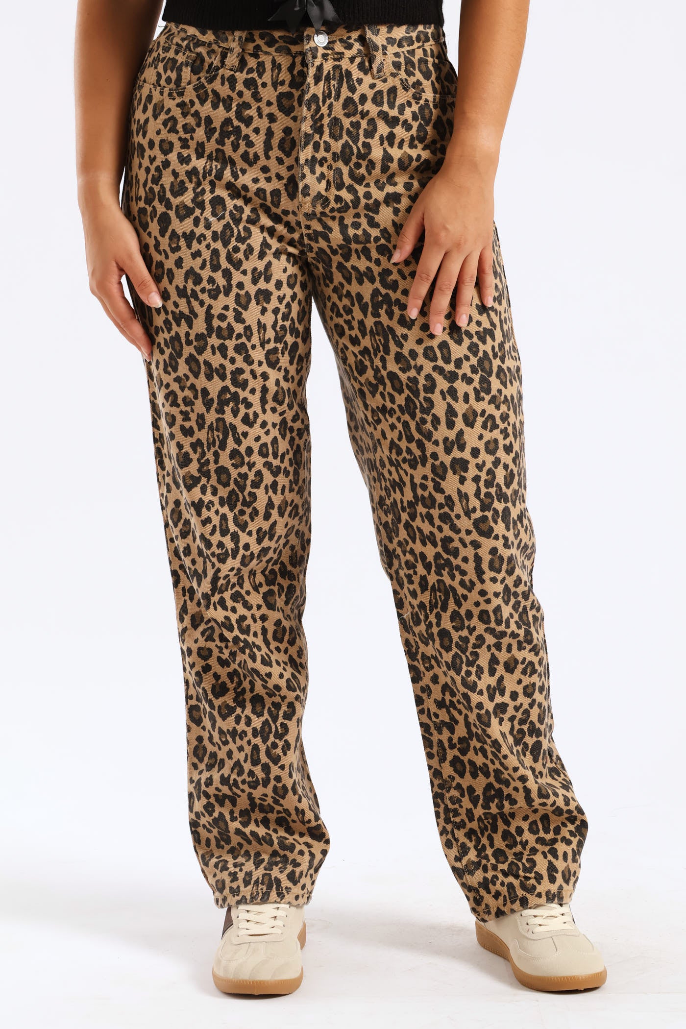 最終値下げ‼️BEEDEN LEOPARD PRINT WIDE STRAIGHT BEEDEN LEOPARD PRINT WIDE STRAIGHT PANTS