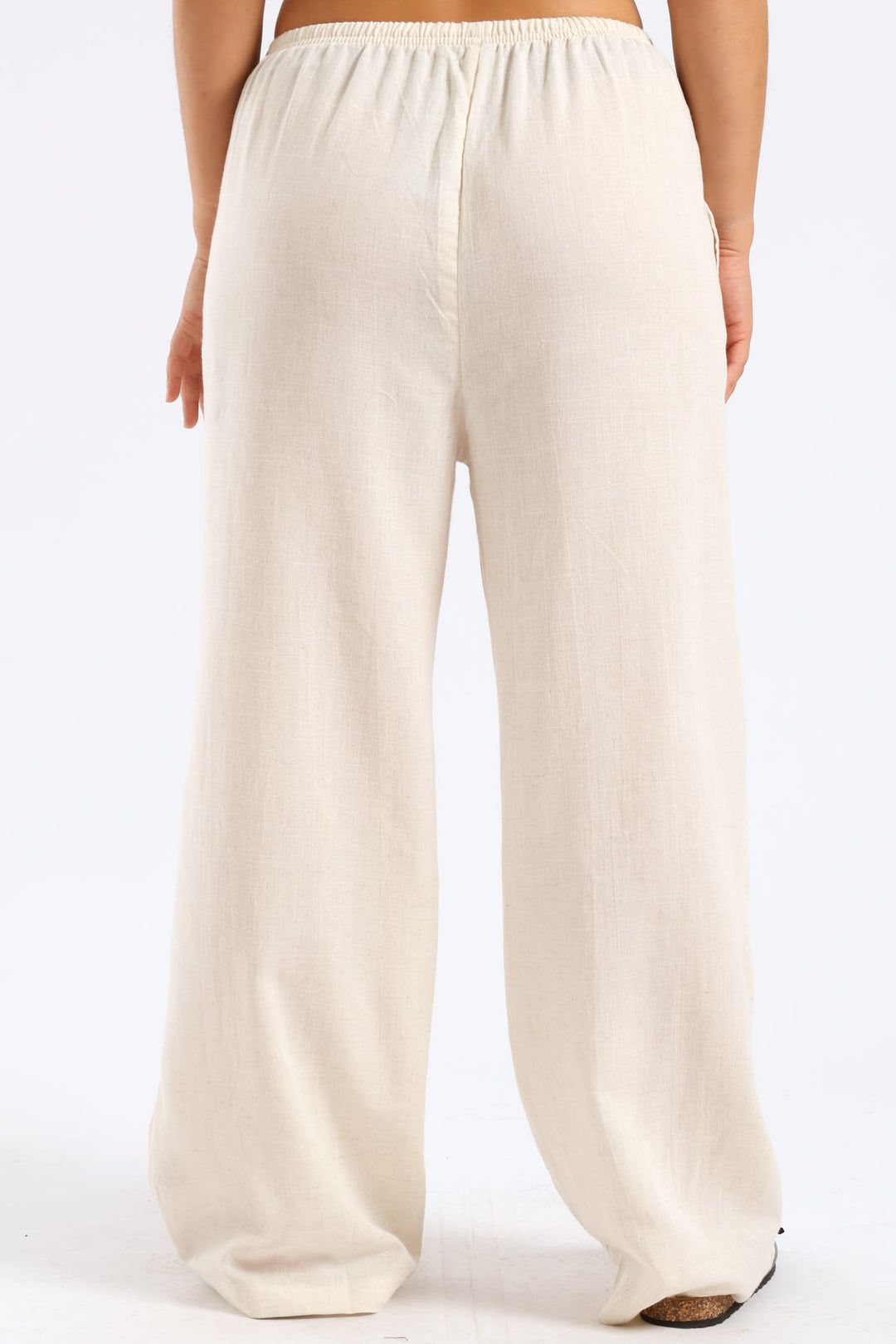 Linen Relaxed Pant - Beige