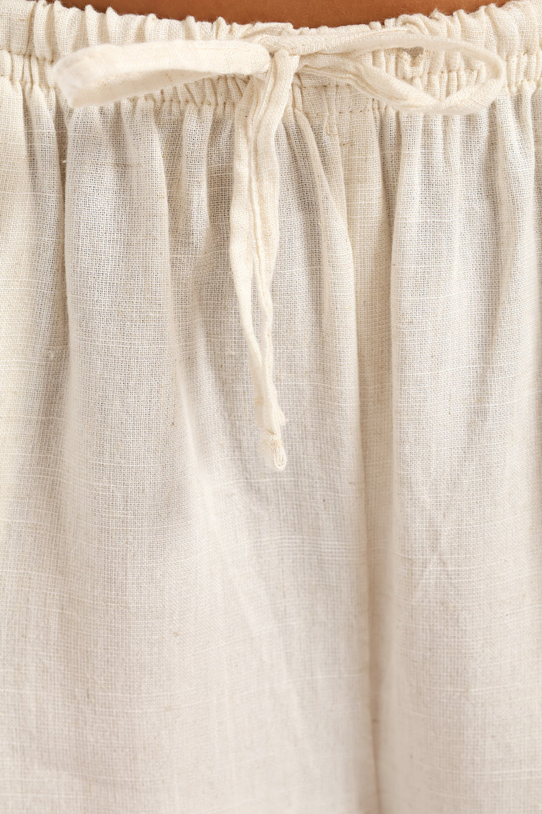 Linen Relaxed Pant - Beige