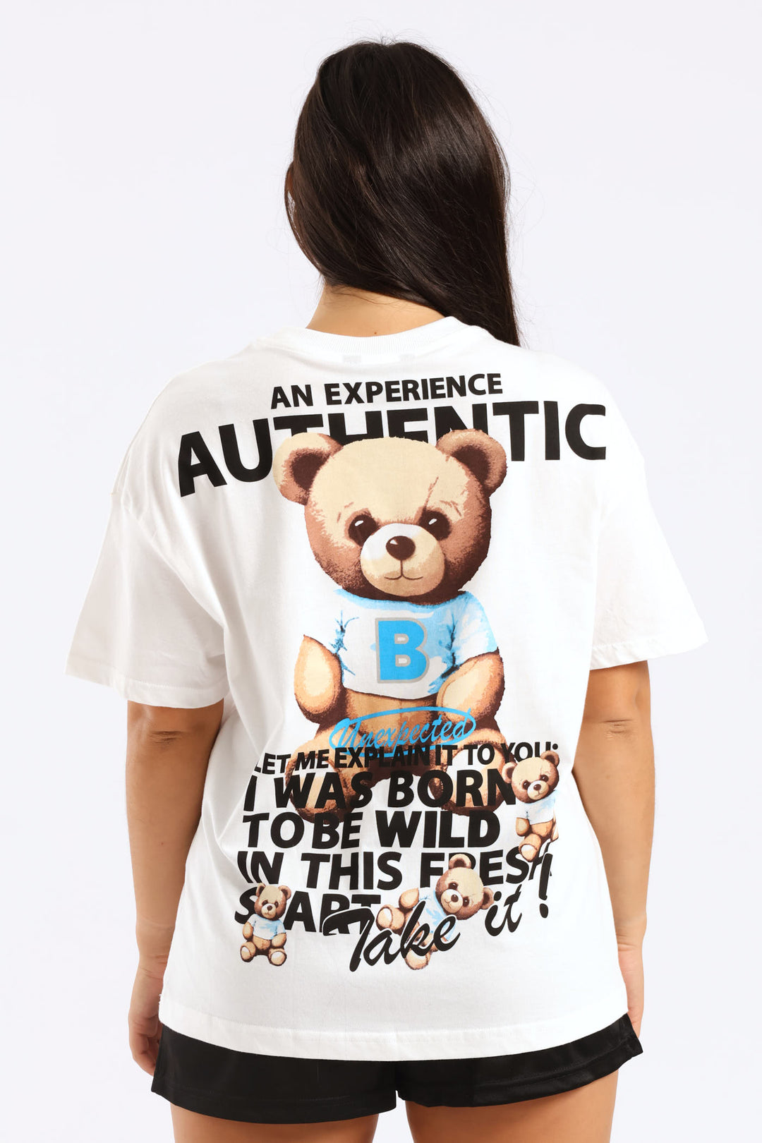 Oversized Teddy Tee - Cream