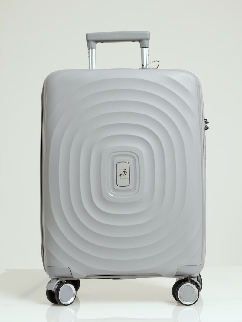 Travelwize Ripple 4-Wheel Spinner Luggage - Platinum
