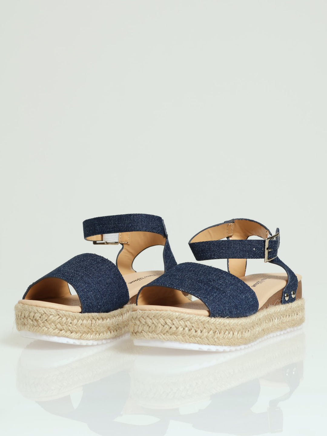 Girls Espadrille Wedge - Denim