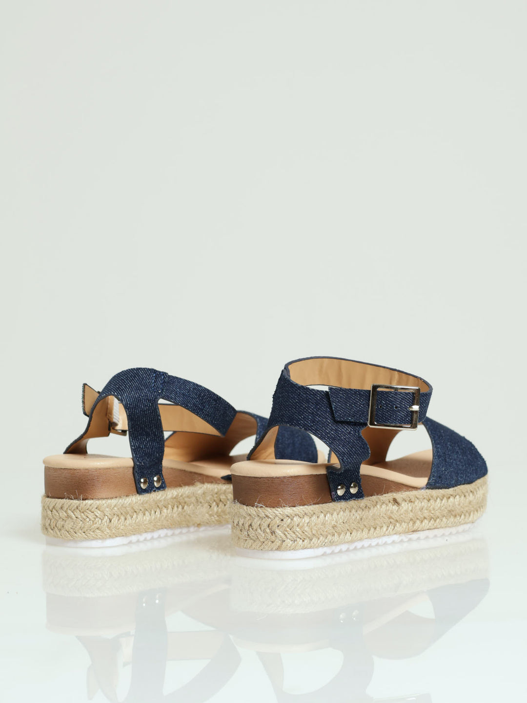 Girls Espadrille Wedge - Denim