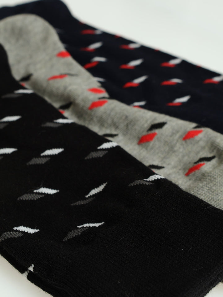 3 Pack Anklet Socks - Navy/Grey