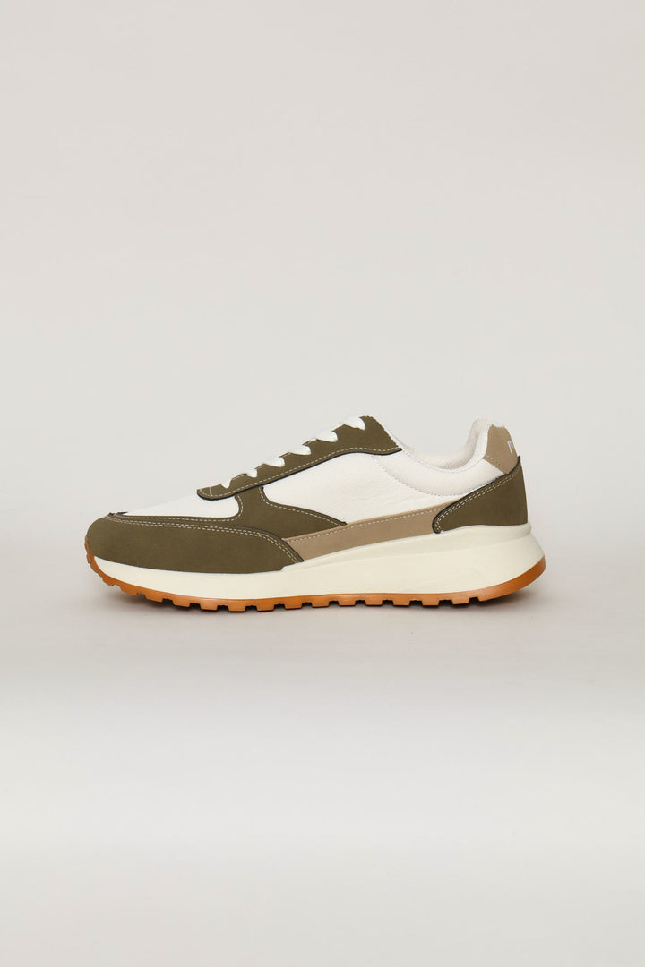 Essential Retro Runner - Stone/Olive