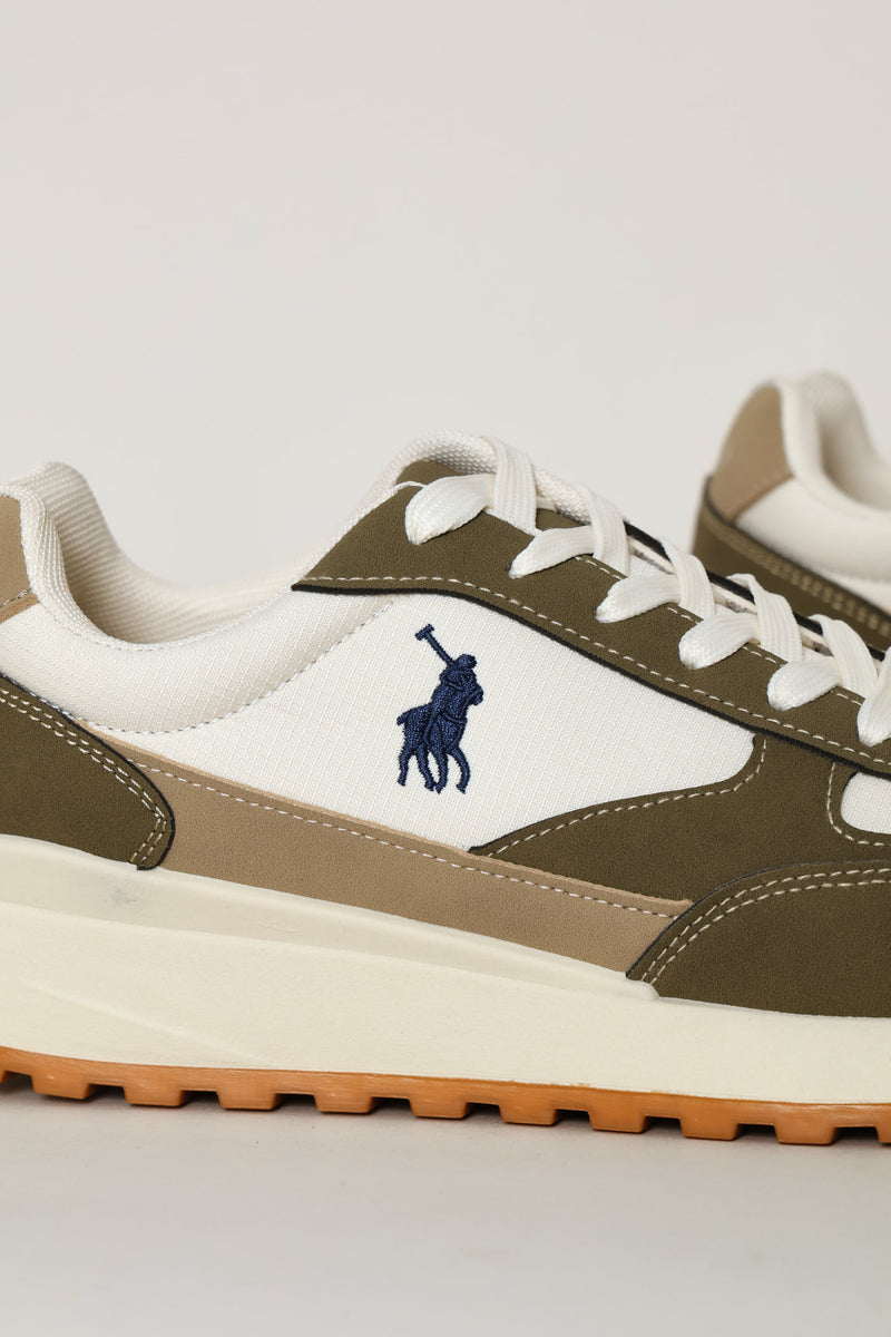Essential Retro Runner - Stone/Olive
