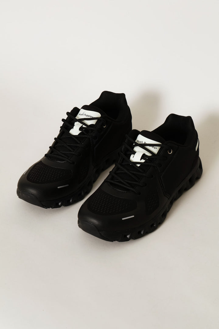 Steps Lace Up Trainer - Black