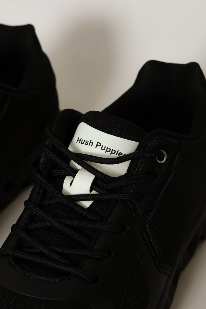 Steps Lace Up Trainer - Black
