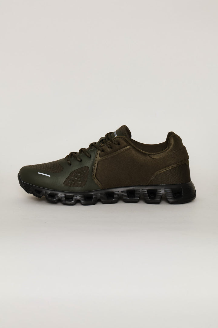 Steps Lace Up Trainer - Olive
