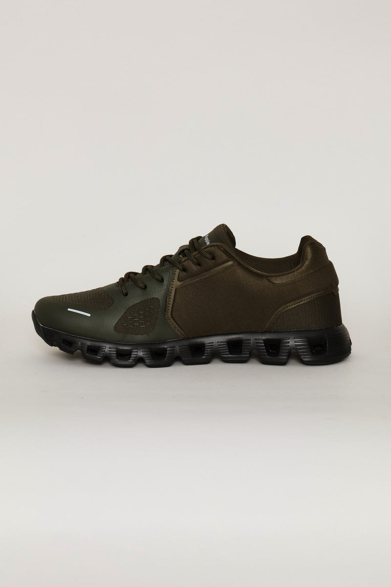 Steps Lace Up Trainer - Olive