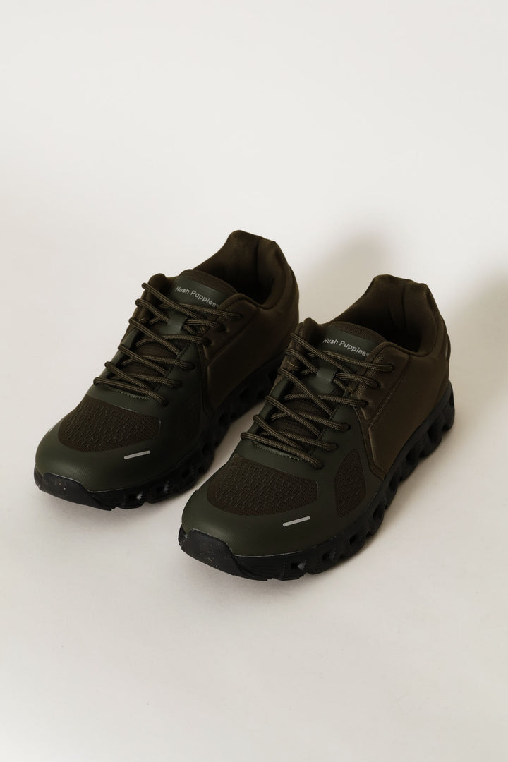 Steps Lace Up Trainer - Olive