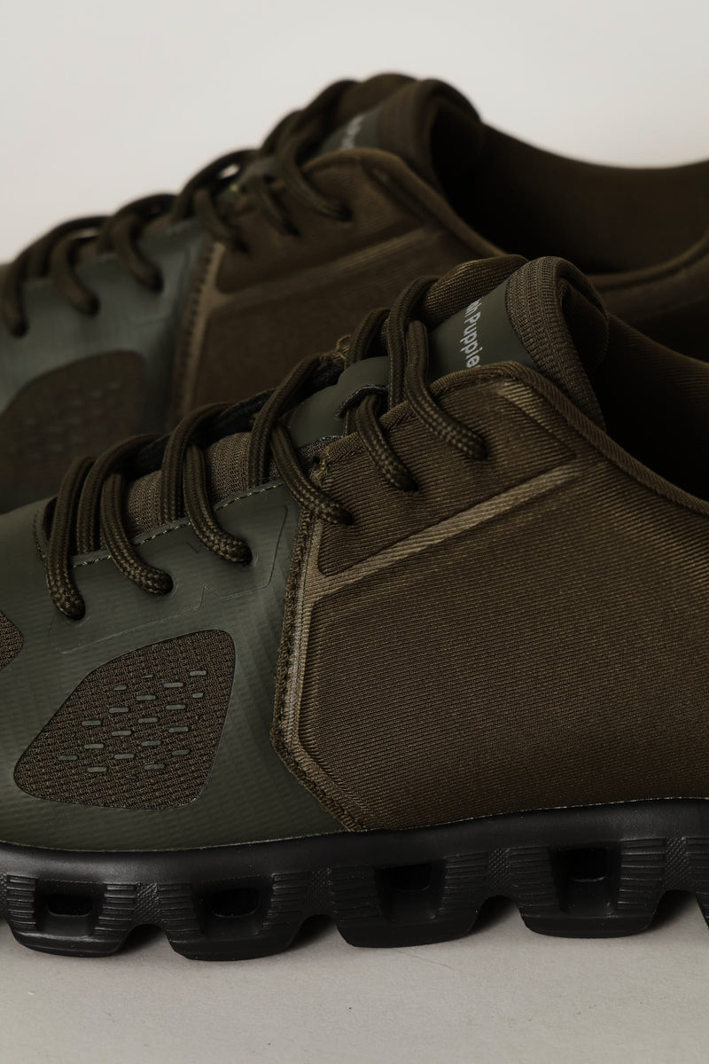 Steps Lace Up Trainer - Olive