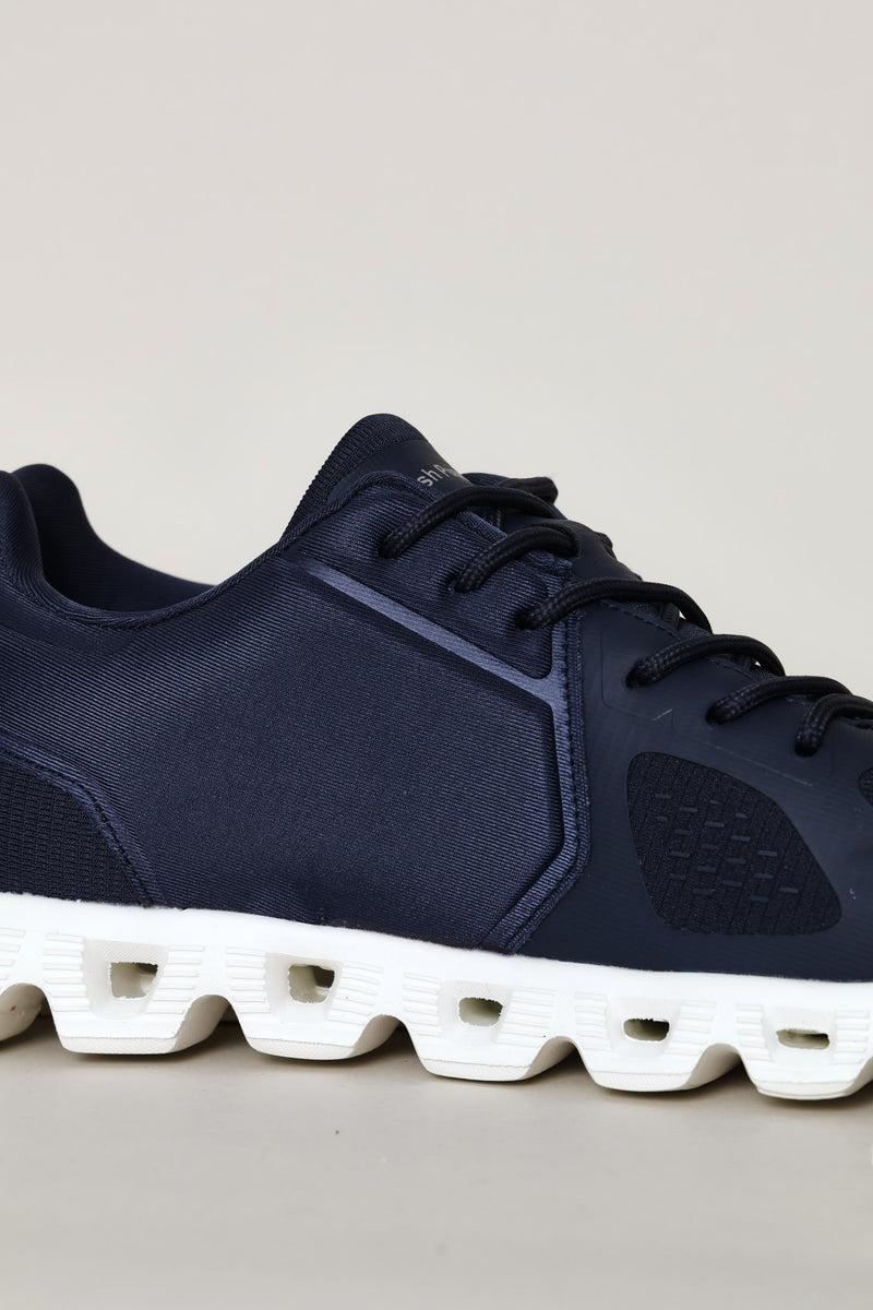 Steps Lace Up Trainer - Navy