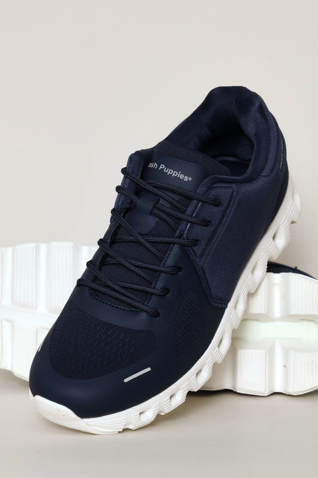 Steps Lace Up Trainer - Navy
