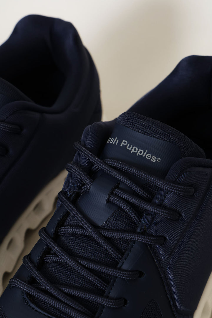 Steps Lace Up Trainer - Navy