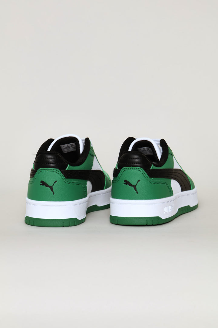 Boys Rebound Slam Lo Sneaker - White/Green