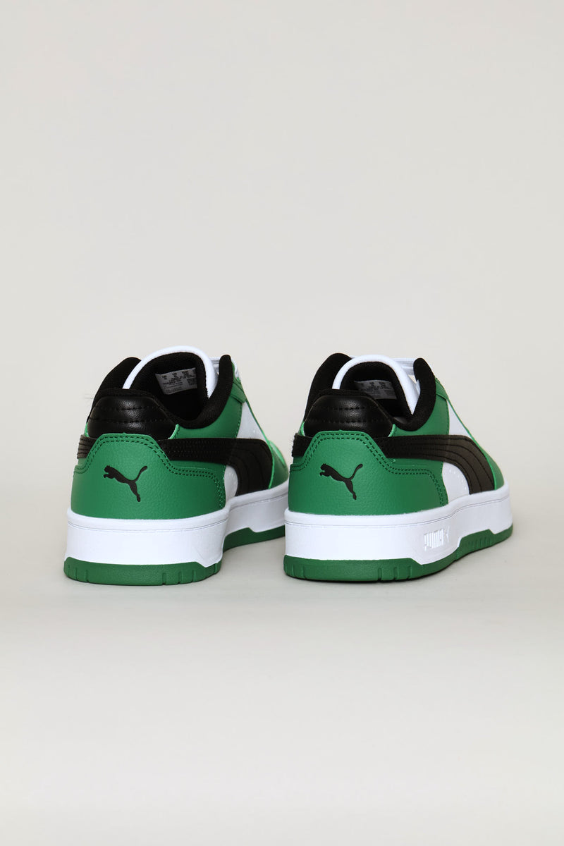 Boys Rebound Slam Lo Sneaker - White/Green