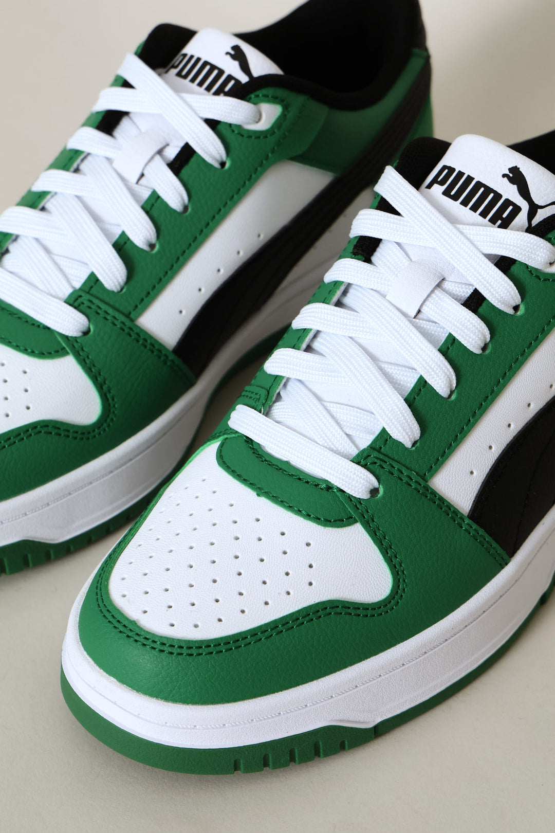 Boys Rebound Slam Lo Sneaker - White/Green