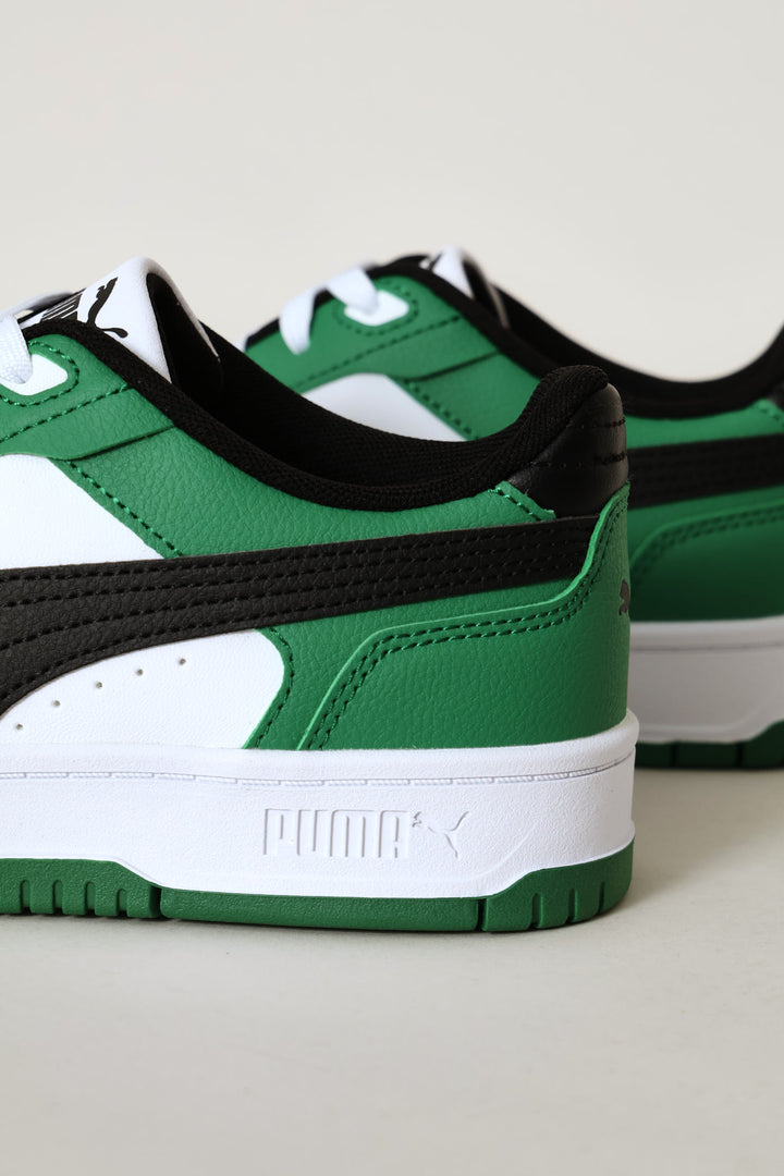 Boys Rebound Slam Lo Sneaker - White/Green