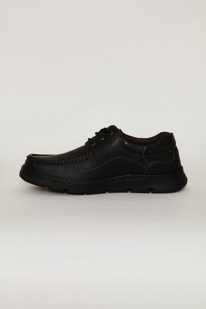 Woodland Casual Lace Up Shoe - Black