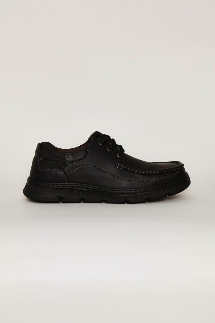 Woodland Casual Lace Up Shoe - Black