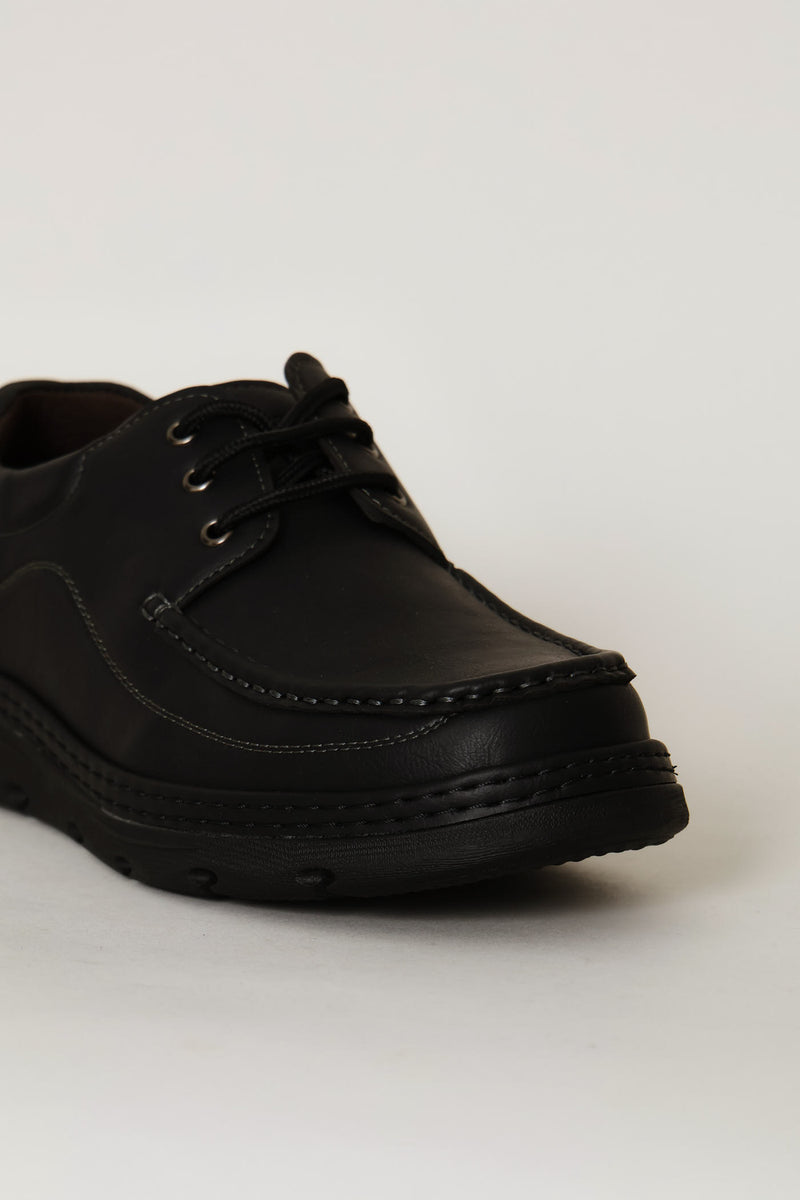 Woodland Casual Lace Up Shoe - Black