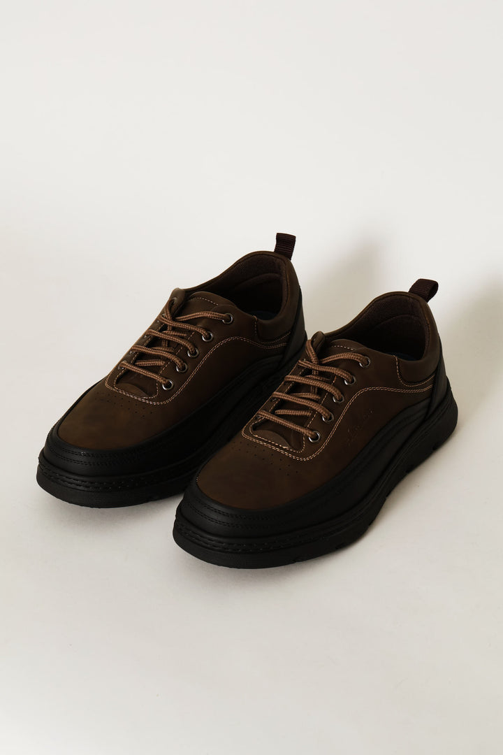 Williams Casual Lace Up Shoe - Chocolate