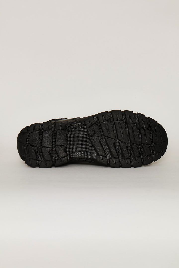 Dawie Lace Up Worker Shoe - Black