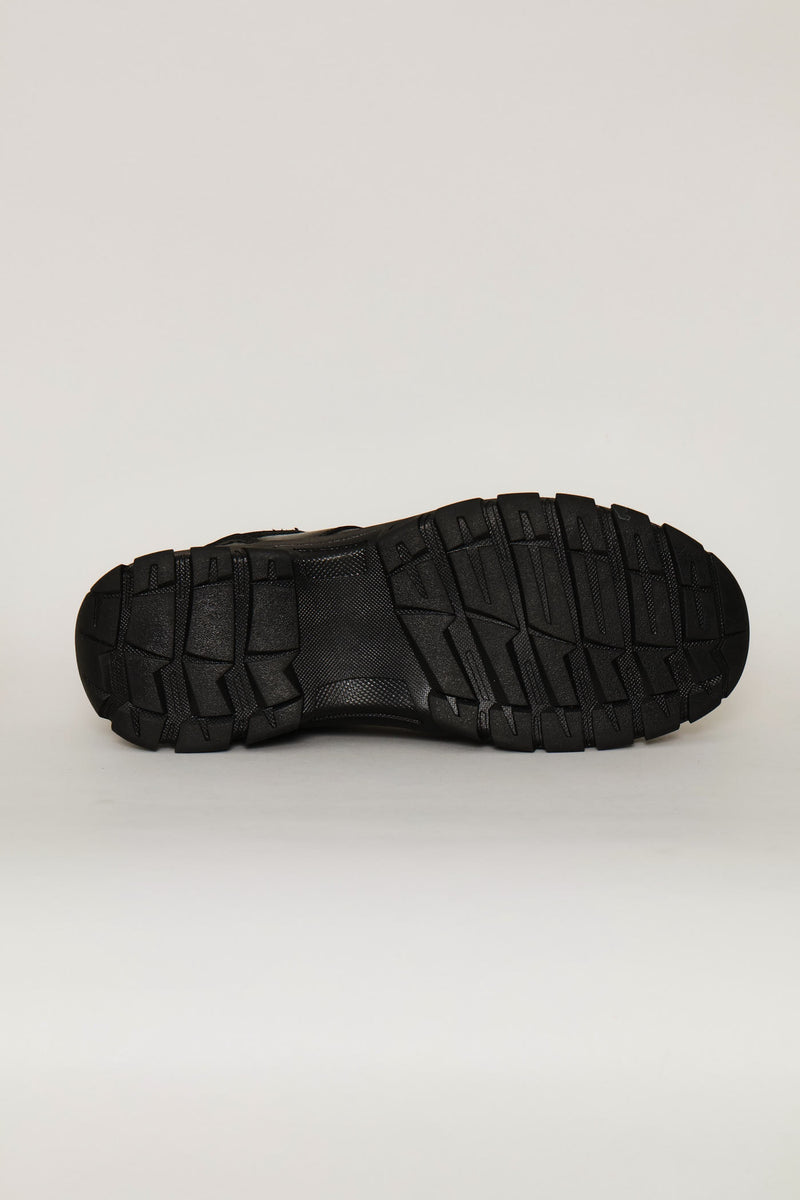 Dawie Lace Up Worker Shoe - Black