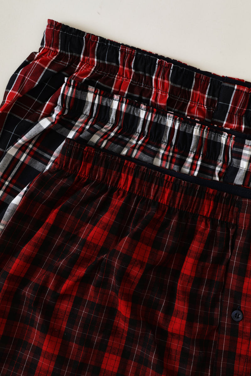 3 Pack Boxers  - Red
