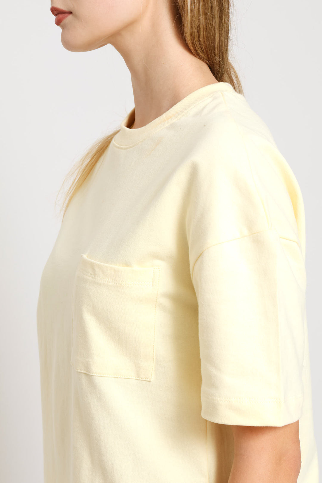 Unbrushed Fleece Short Sleep Set - Light Yellow