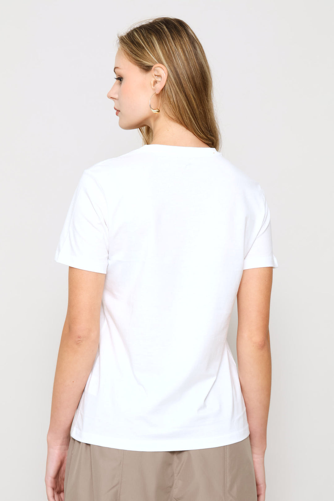 Graphics Lace Cat Tee - White