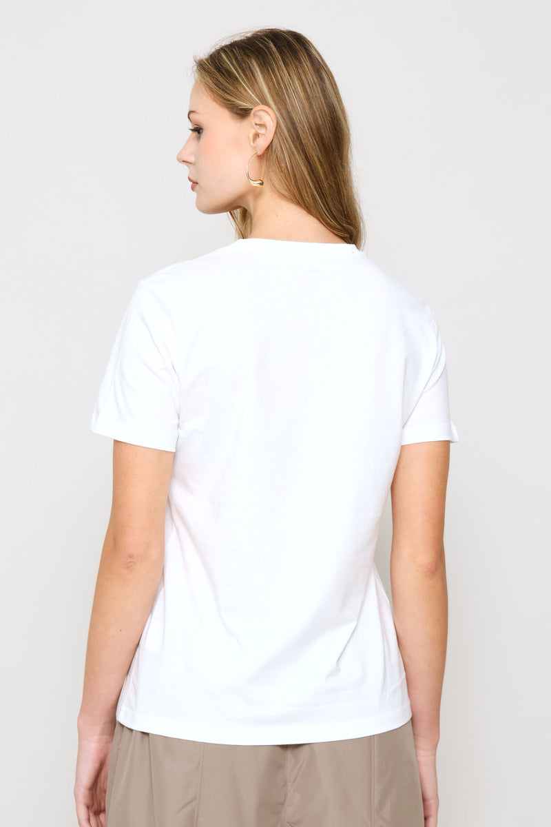 Graphics Lace Cat Tee - White