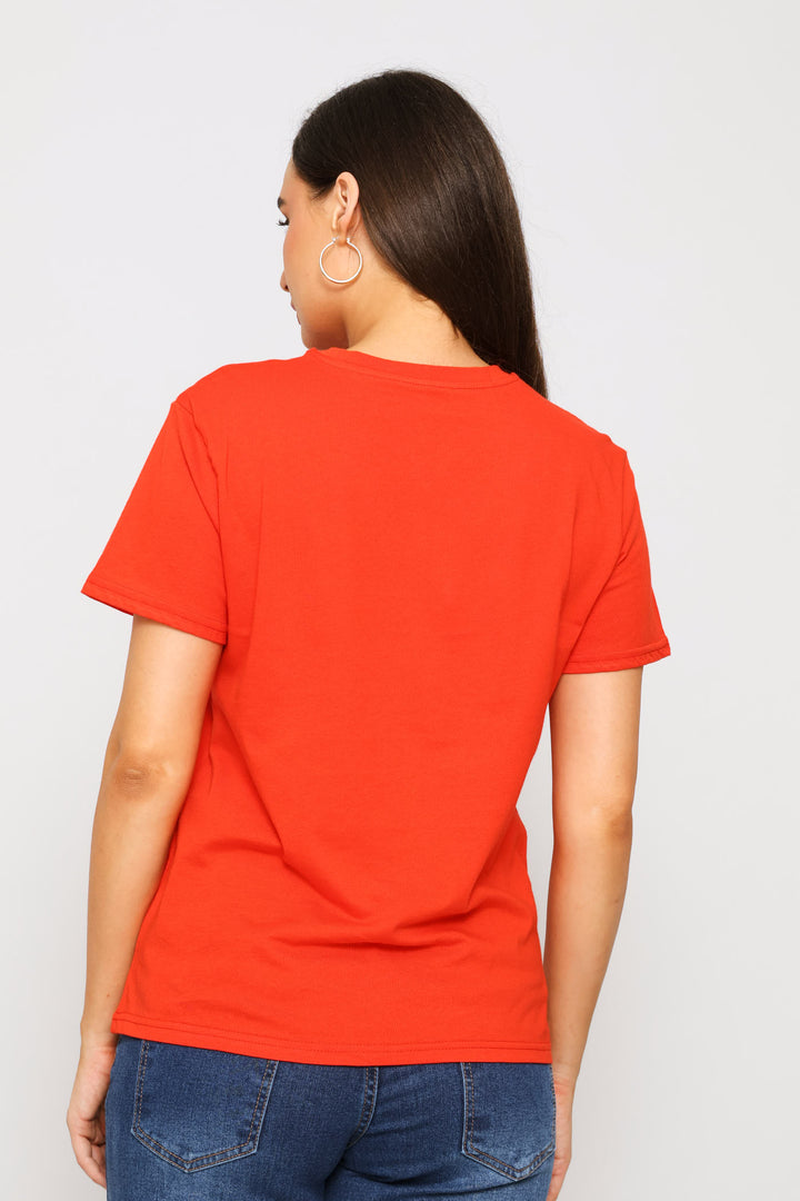 Better Than Ever Foil Tee - Dark Orange