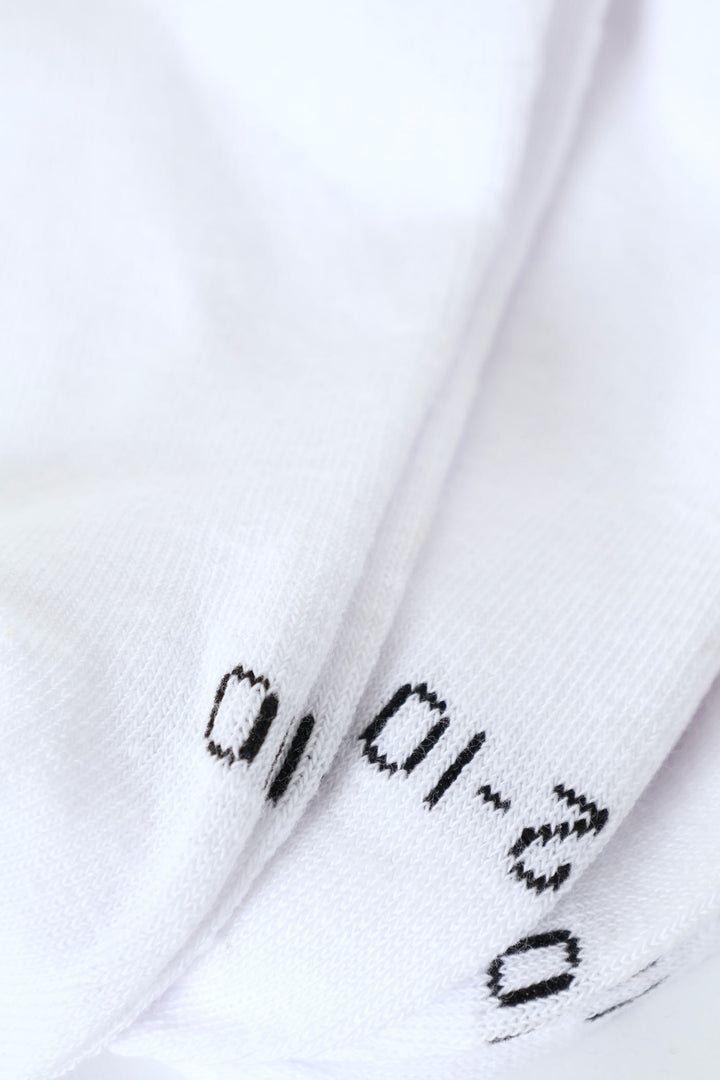 Boys Cassidy Three Quarter Sock - White